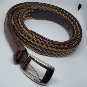 Brighton 42 braided mens belt